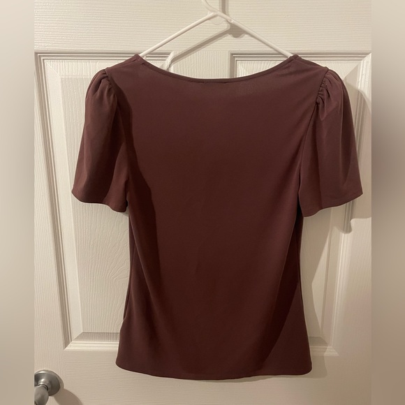 *SOLD* Express Puffy-Shoulder Square-Necked Shirt, Medium - Picture 2 of 3